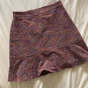 Loft winter black pink Skirt size: 2